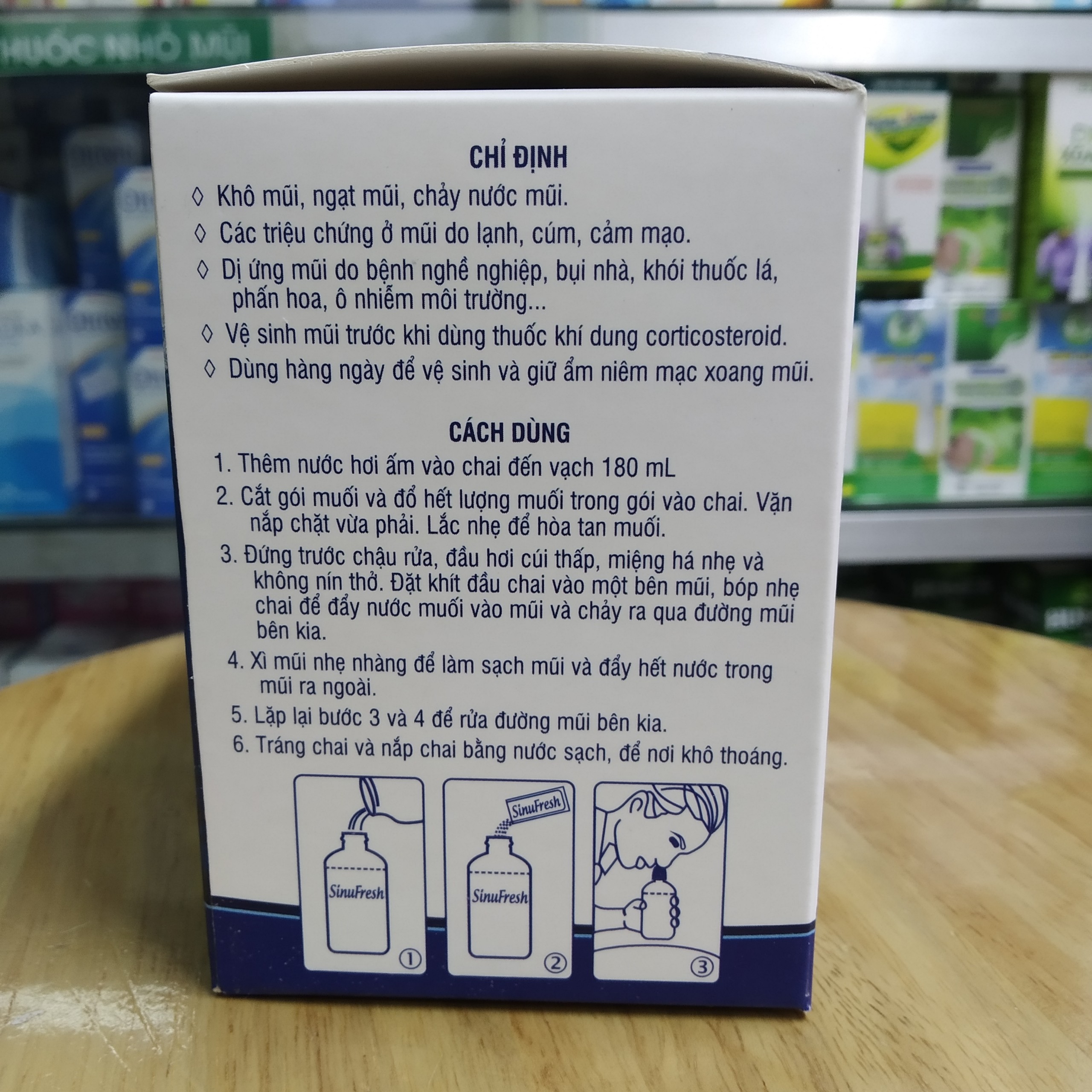Muối Rửa Mũi Xoang SinuFresh hộp 50 gói