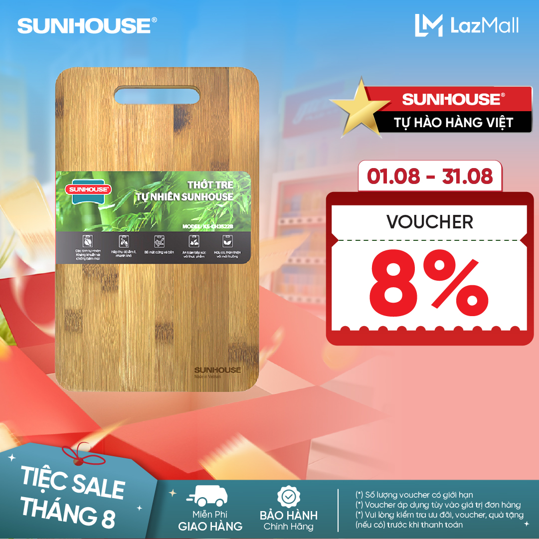 THỚT TRE TỰ NHIÊN SUNHOUSE KS-CH3522B