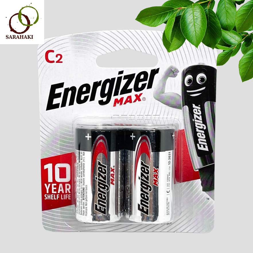 Pin Trung C LR14 Energizer Alkaline Max chính hãng (1 vỉ 2 viên)