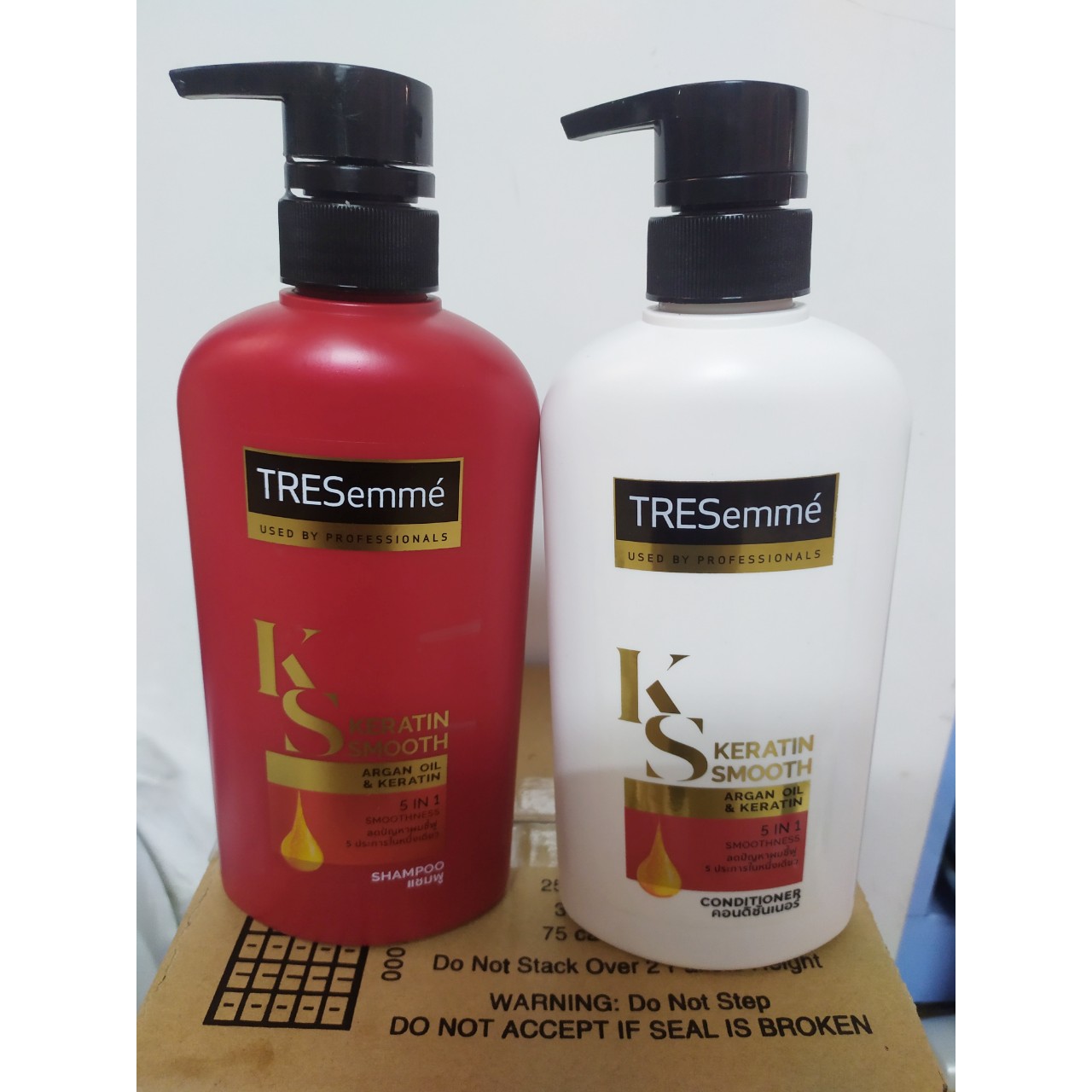 Combo Dầu Gội+Xả Tresemme Keratin Smoonth 450ml Thái Lan Chính Hãng