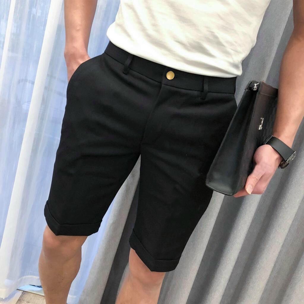 Quần Short Nam Kaki Mềm Mịn 4 Màu Trẻ Trung Phong Cách Hàn Quốc