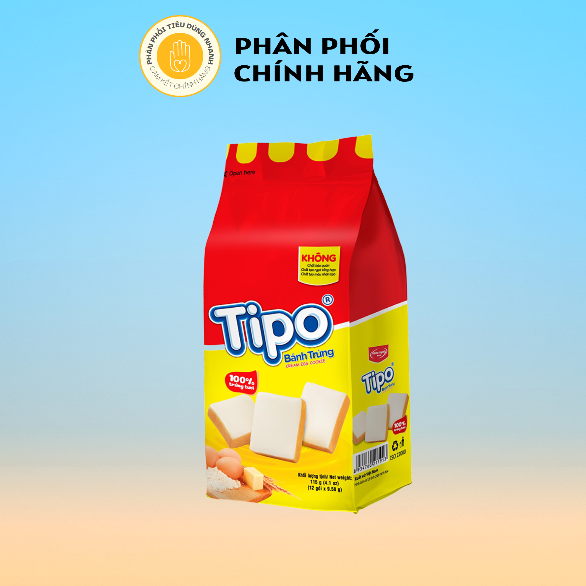 Bánh trứng phô mai tipo 115g