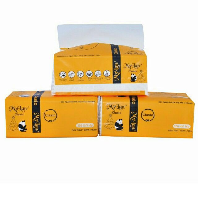 Bịch 10 gói Giấy ăn gấu trúc MyLan (hàng Việt Nam)