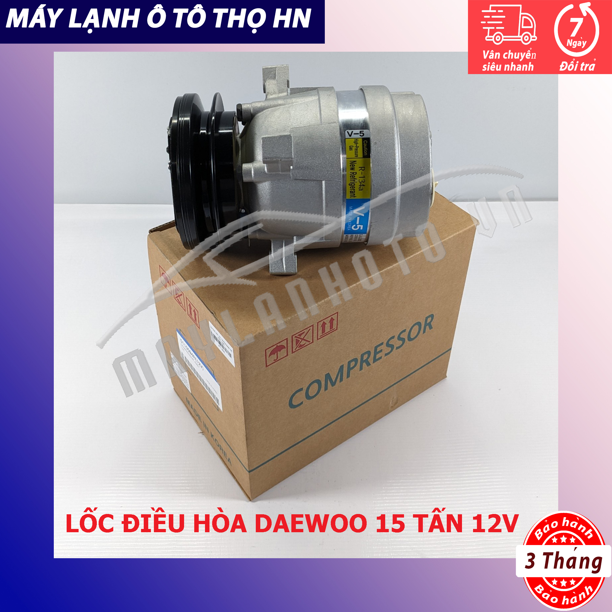 Lốc điều hòa doosan 55 12v hàng xịn hàn quốc