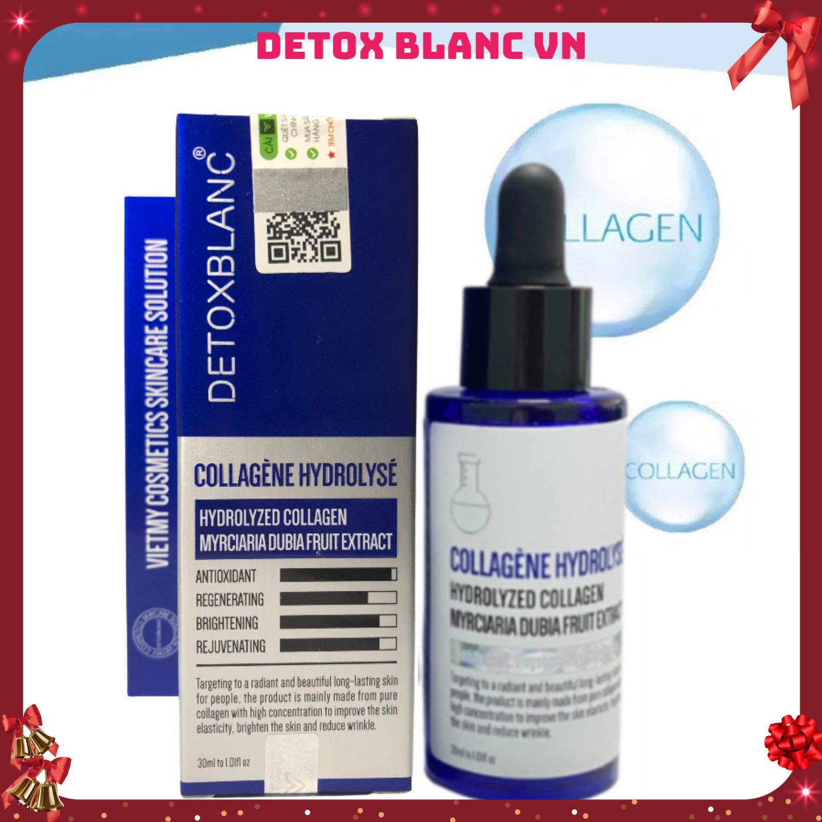 Bộ xóa mụn bọc mụn trứng cá Detox Blanc