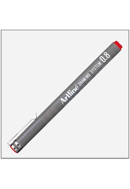 Bút vẽ kỹ thuật ek-238rd đỏ