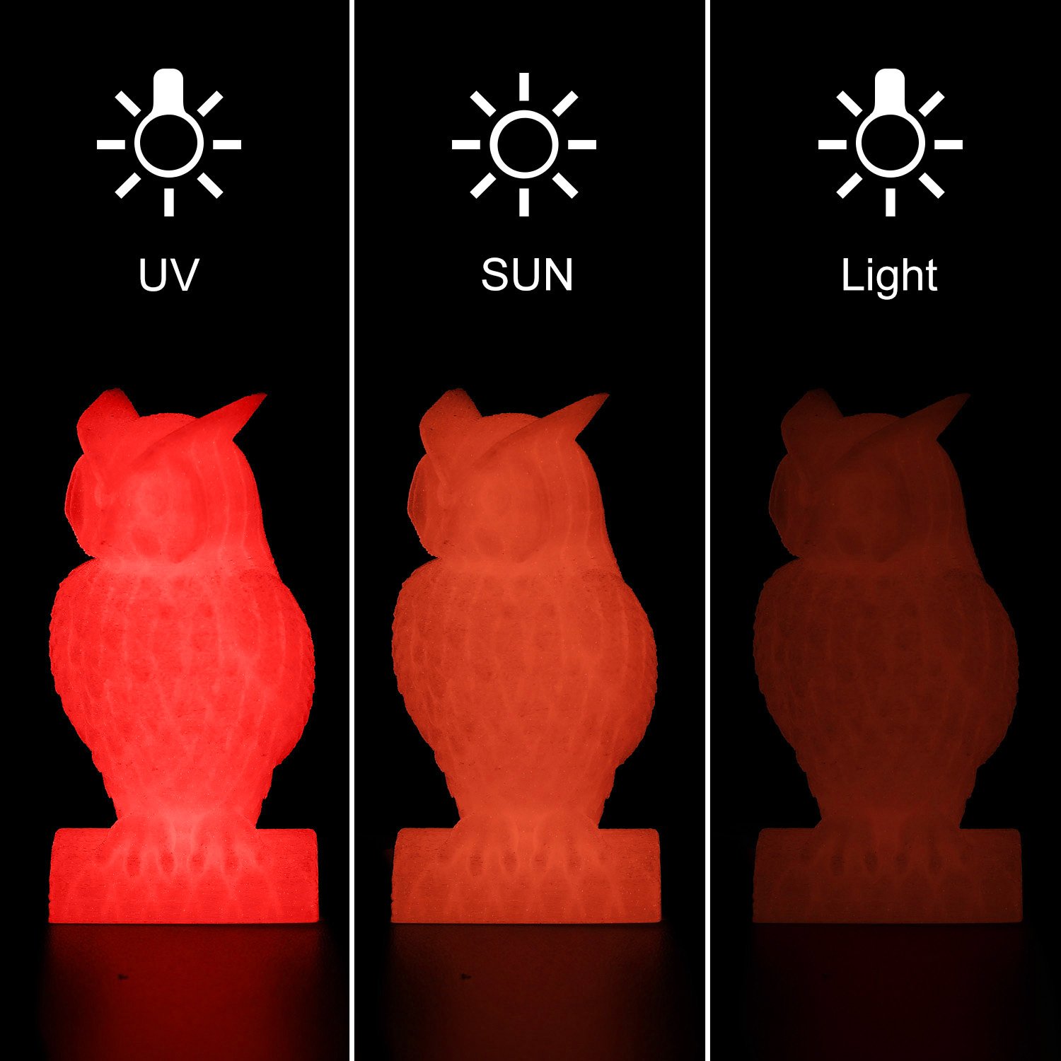 Nhựa in 3d PLA dạ quang - Luminous pla filament