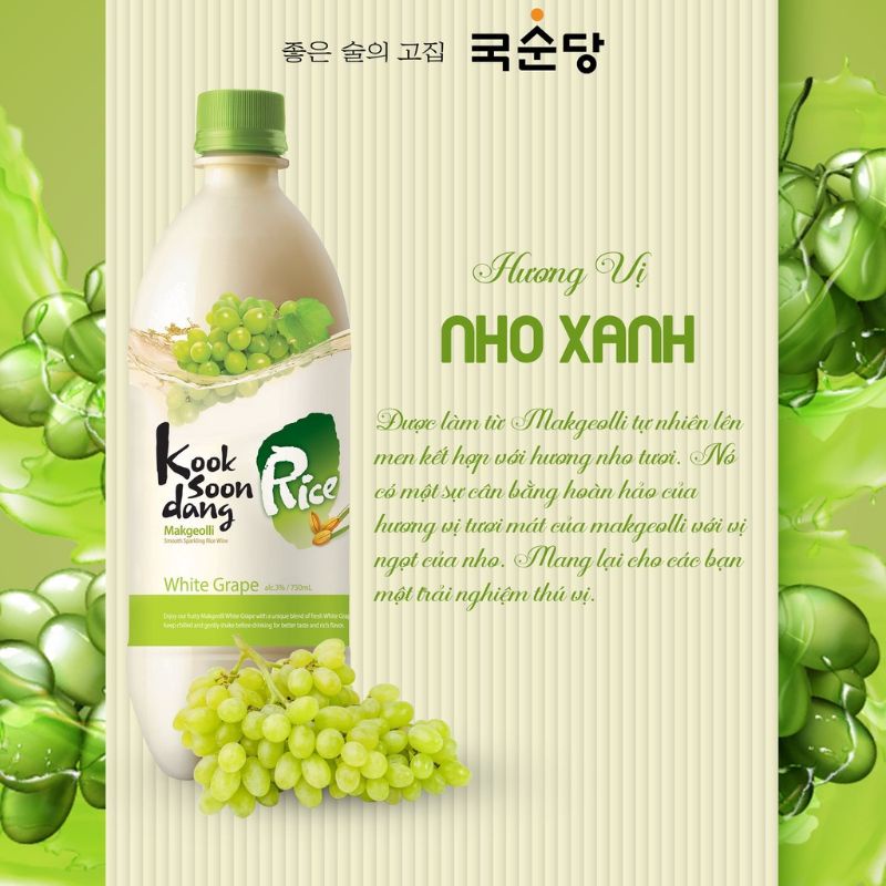 Nước Gạo Makgeolli Hàn Quốc (đủ vị)