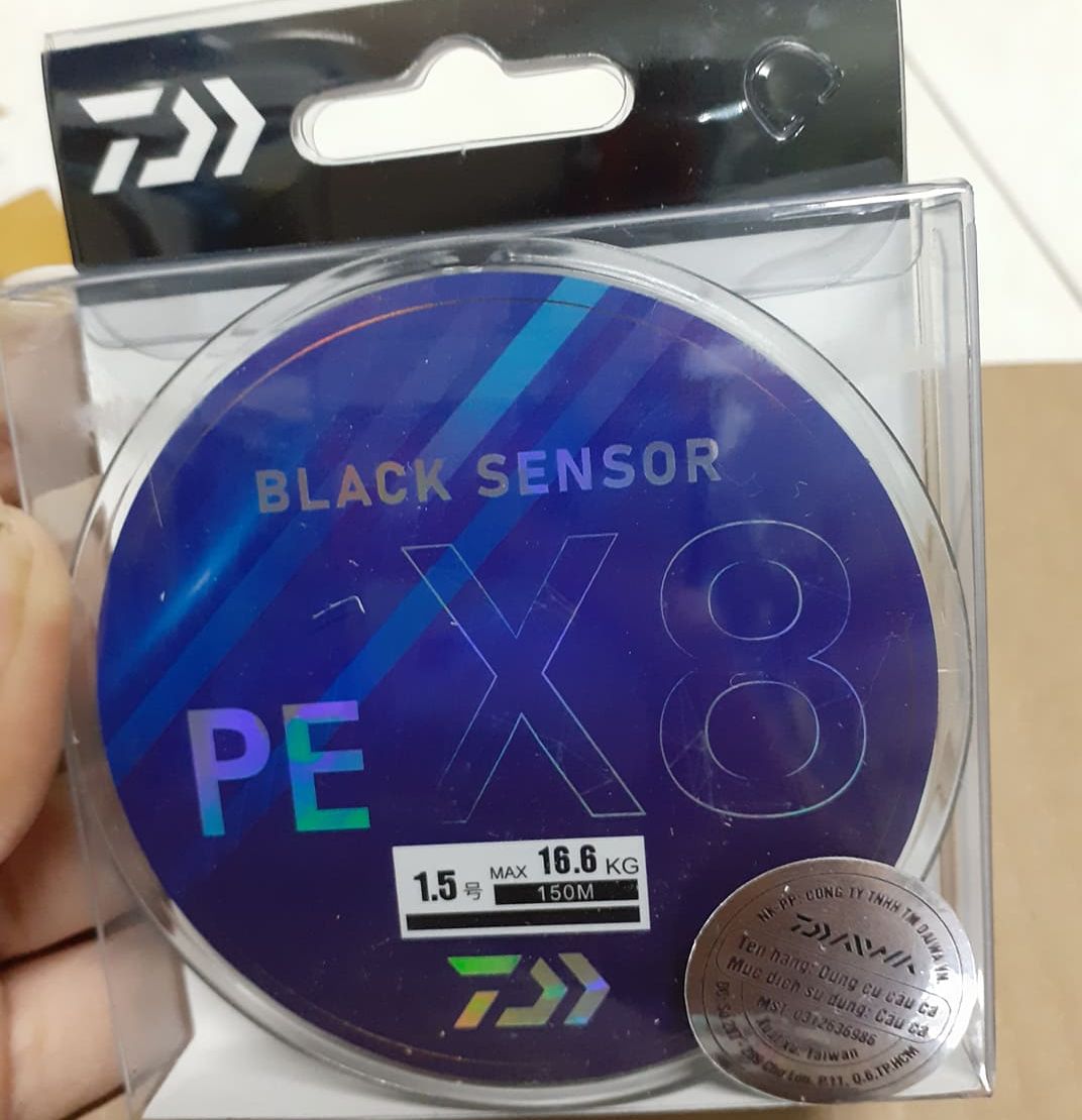 DÂY DAIWA PE X8 150M (BLACK SENSOR)