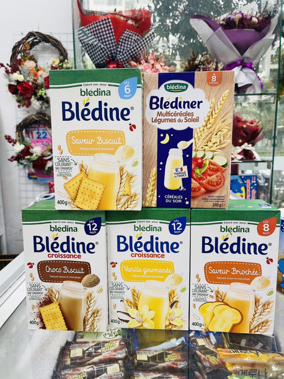 Bột Pha Sữa BLEDINA 400g vị vani 6M date 2025
