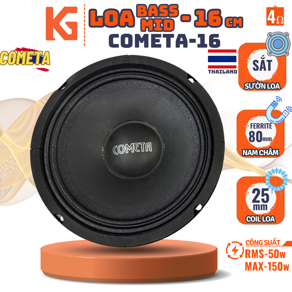 Loa Bass - Mid 16cm Cometa CT-6519 - ThaiLand