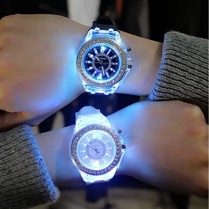 Đồng hồ nam nữ LED phát sáng cực đẹp LD1 Bl79