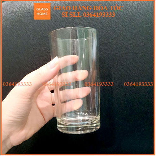 Cốc thủy tinh cafe đá thẳng 240ml bộ 6 cái Glazz Home Ly thủy tinh cao cấp