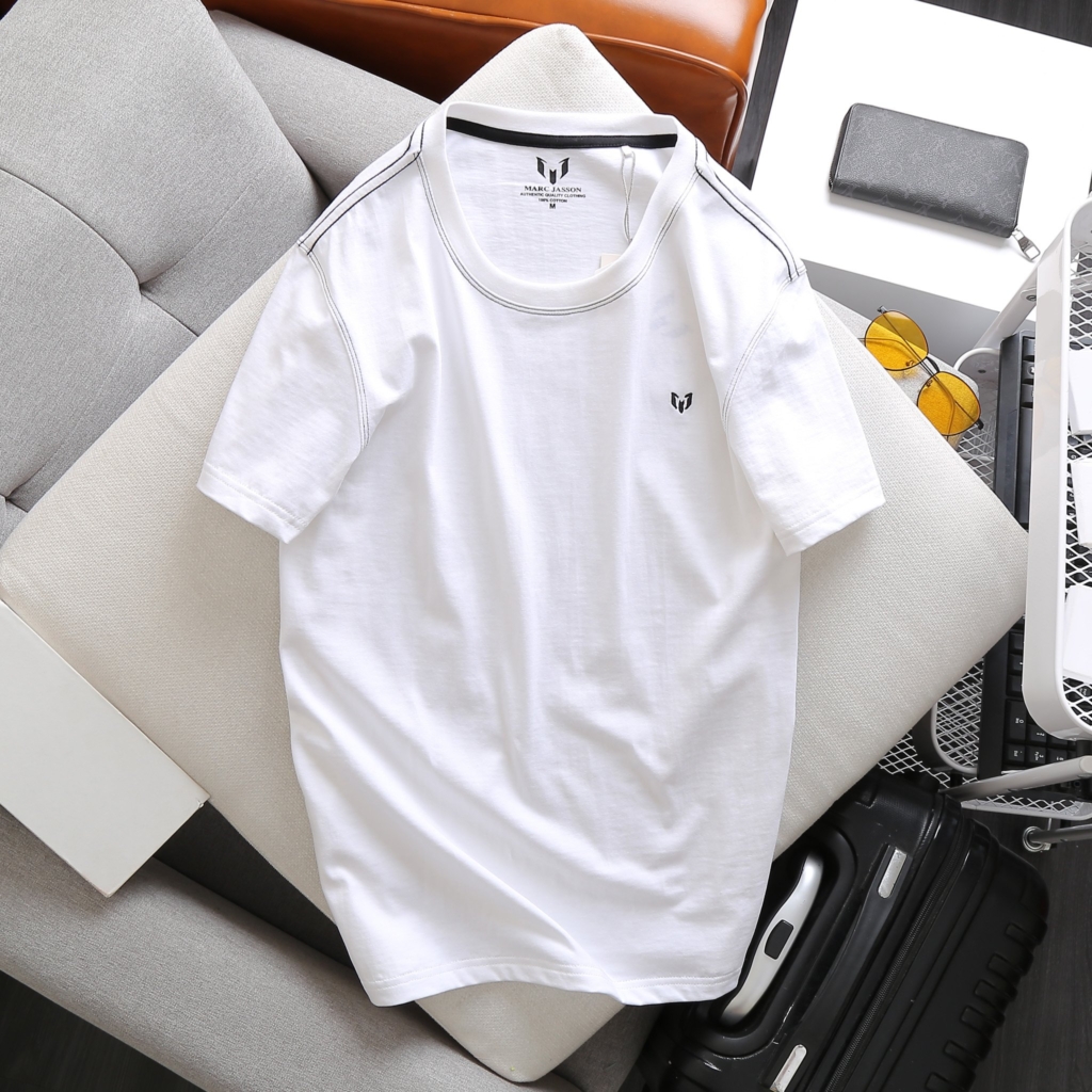 [FREESHIP] Áo thun tay ngắn cổ tròn Marc Basic, chất vải cotton 100%,