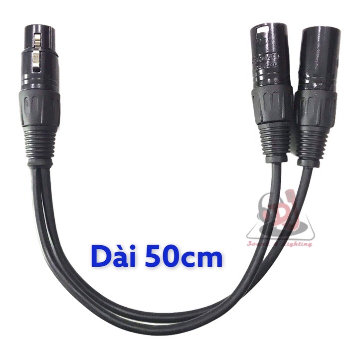 Canon female to 2 Jack canon male long 50cm splitter Jack XLR jack audio splitter wire signal Jack