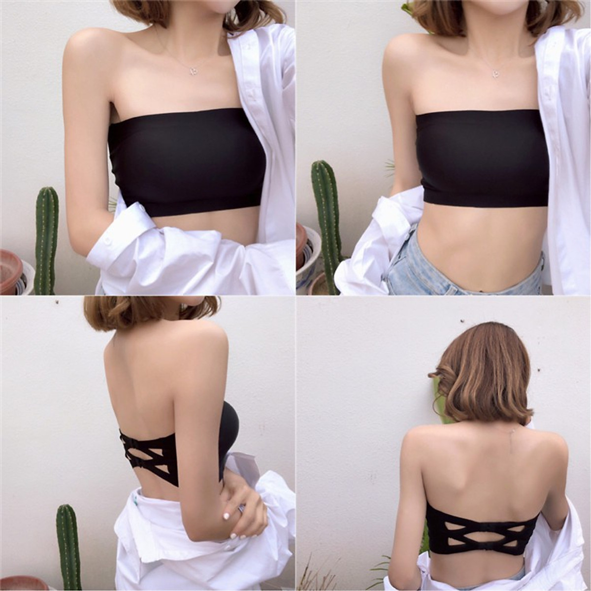 Set 2 Áo Bra Đúc Không Dây Nâng Đỡ Hiệu Quả (Giao Hàng Theo Màu Ngẫu Nhiên)