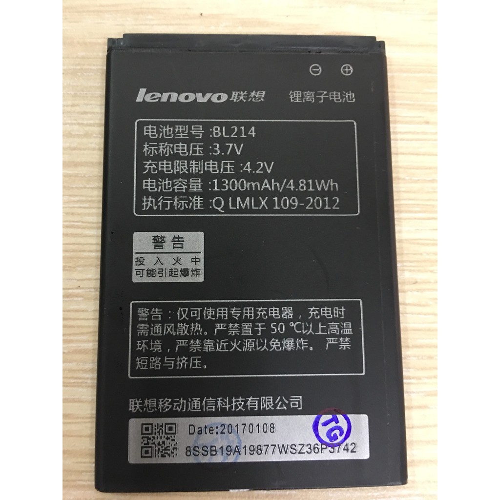Pin Lenovo BL 214 (Đen) zin bảo hành 6 tháng