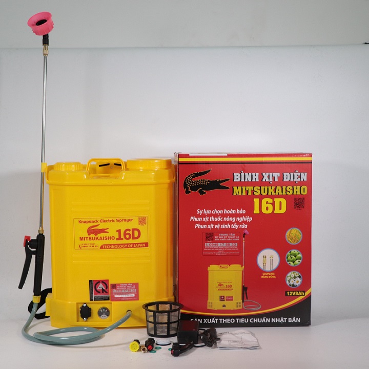 Bình xịt điện 16 lít công nghệ Nhật Mitsukaisho 16d