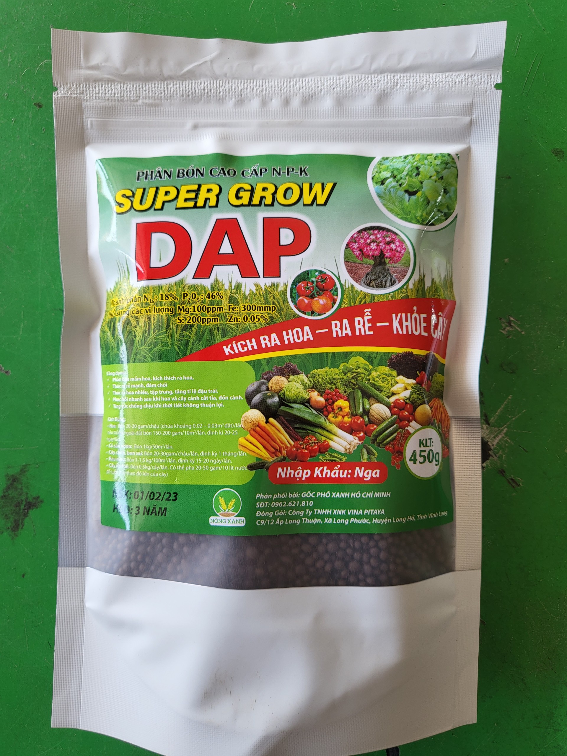 phân bón DAP 450g - DAP SỐ 1 TỐT CHO MỌI CÂY TRỒNG