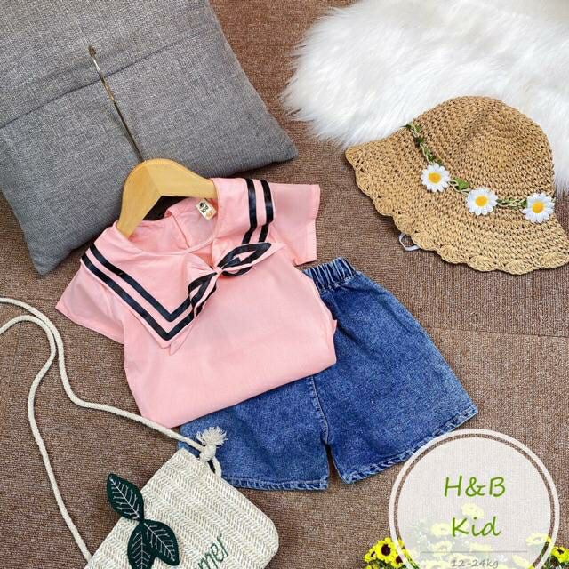 sét đồ thủy thủ cho bé gái