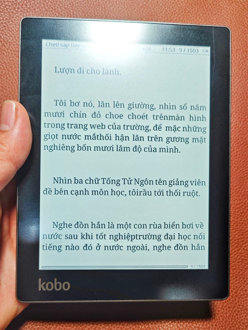Máy Đọc Sách Kobo Aura 6 Inch Có Đèn Nền, Cài Sẵn Koreader, Patch Update
