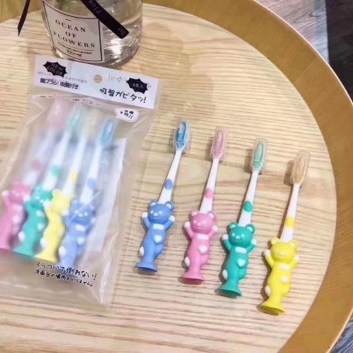 SÉT 4 Bàn Chải Đánh Răng Lông Mềm Dễ Thương Cho Bé