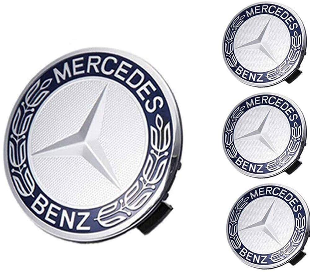 Ốp Chụp Mâm Bánh Xe Ô Tô Mercedes Benz Đường Kính 75mm ANY CAR