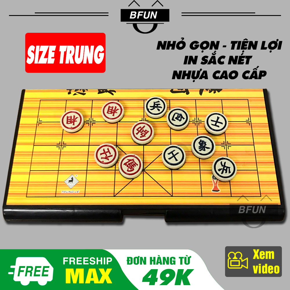 Bộ Cờ Tướng Kèm Cờ CAO CẤP TRUNG LÊ - Bàn Cờ Tướng ĐẸP - Đồ Chơi Trẻ Em BFUN