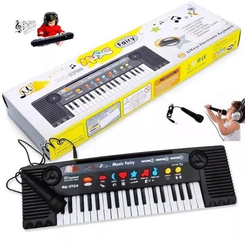 Đàn piano cho bé kèm mic hát - đàn điện tử 61 phím size to nhiều chức năng, có nhạc cho bé mới học đàn