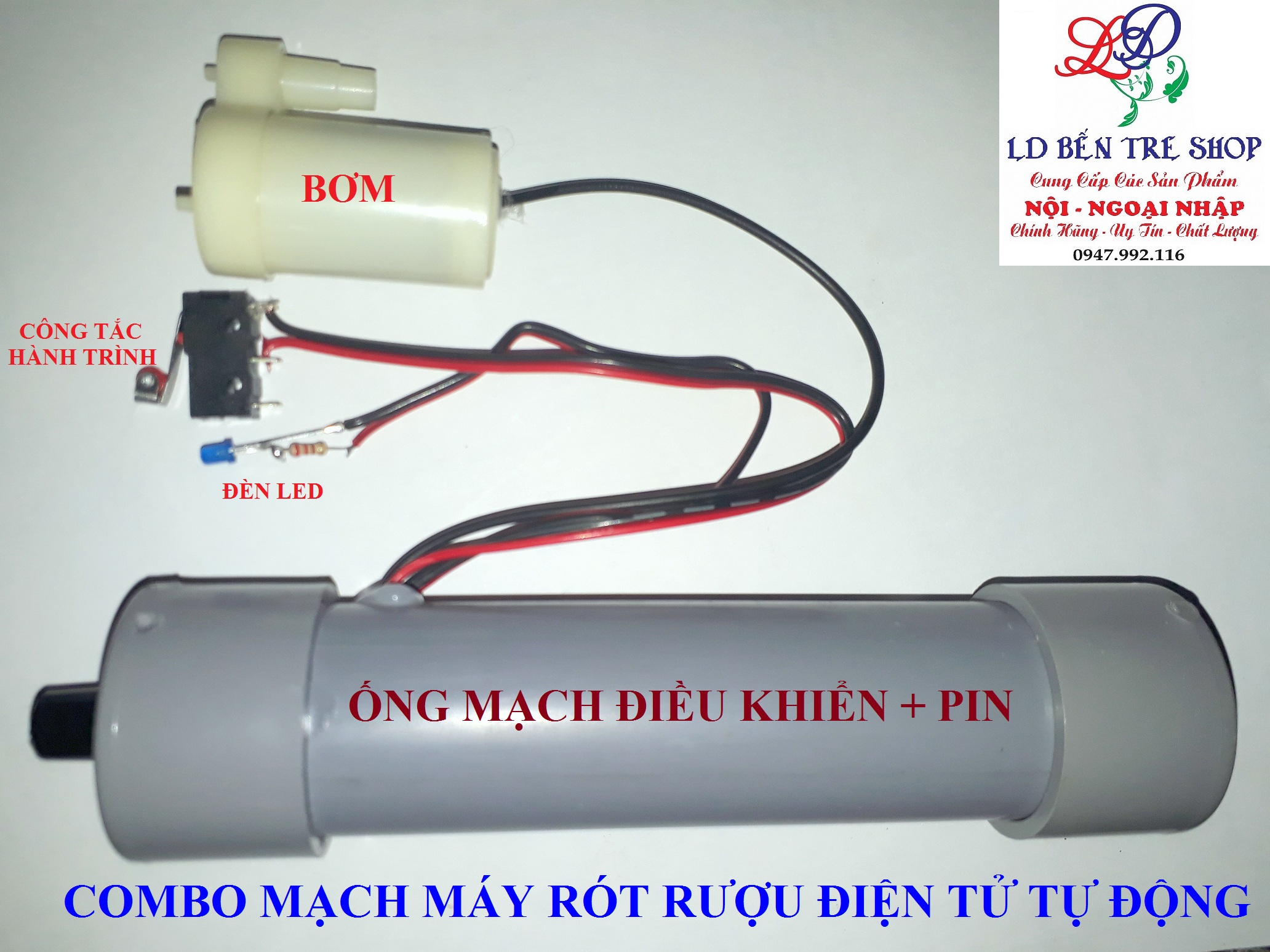 Combo Mạch bình rót ruợu tự động ráp sẵn M3-01