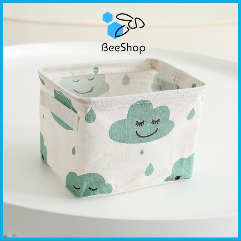 Giỏ vải đựng đồ đa năng size 20x16x14cm