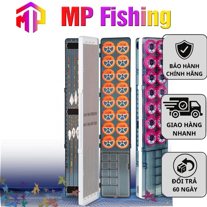 Hộp Đựng Phụ Kiện Câu Đài 55cm Hộp đựng phao câu cá ABS đa năng kèm trục Silicon cao cấp - MP Fíhsing