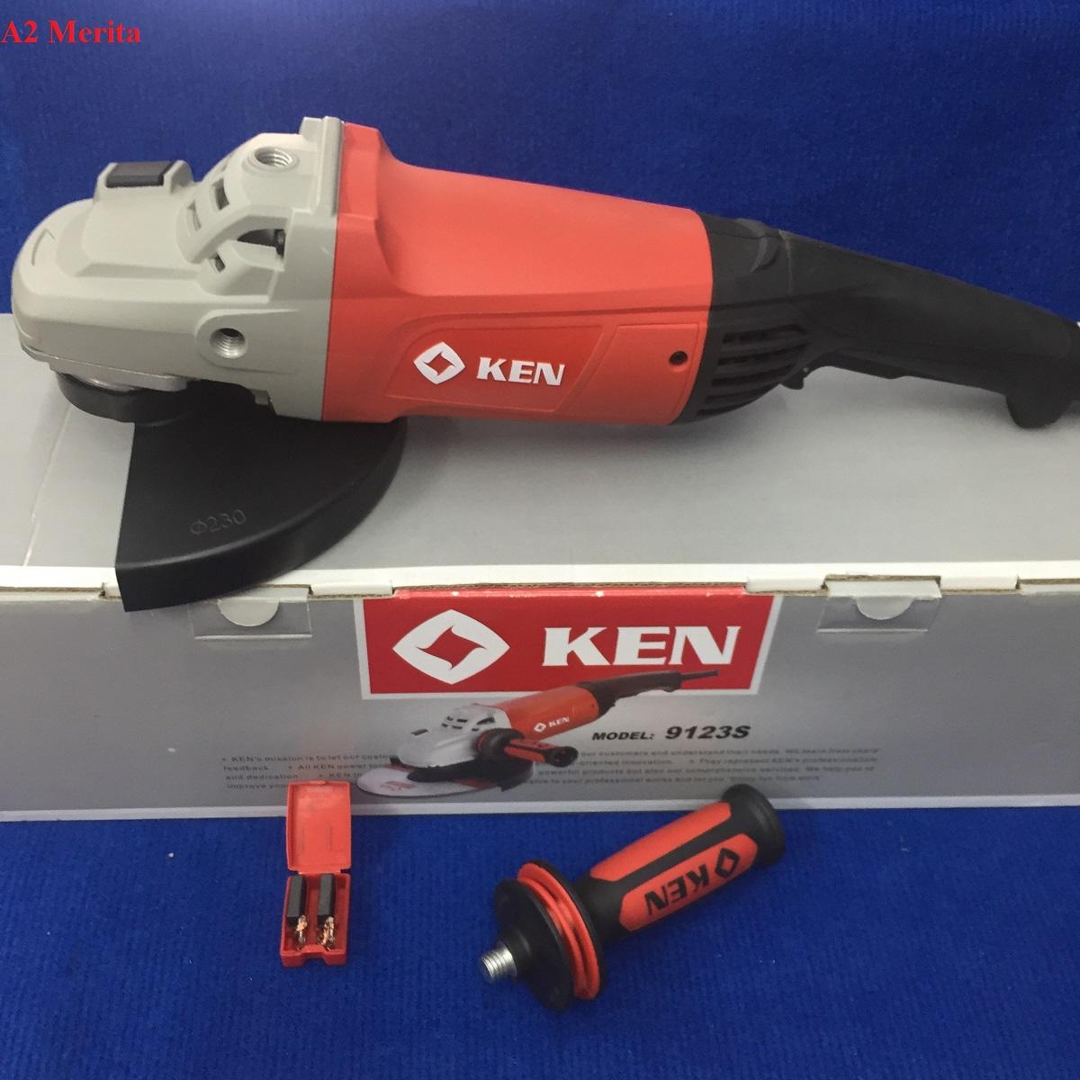 9in/(230mm) Máy mài góc 2450W KEN 9123S (Kèm chổi than)