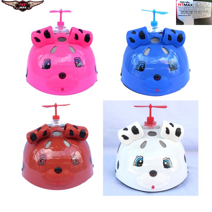 Mũ bảo hiểm NTMAX 1/2 trẻ em (4-10 tuổi) Chó con siêu cute