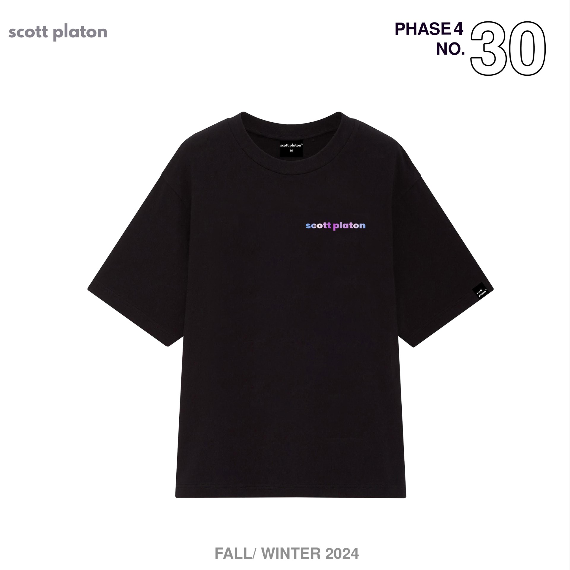 Scott Platon Áo thun Mini Gradient Logo - Chất liệu cotton dày dặn đứng form