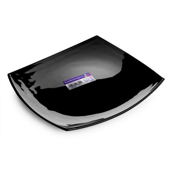 Đĩa thủy tinh Luminarc Quadrato Noir 19cm-D7200