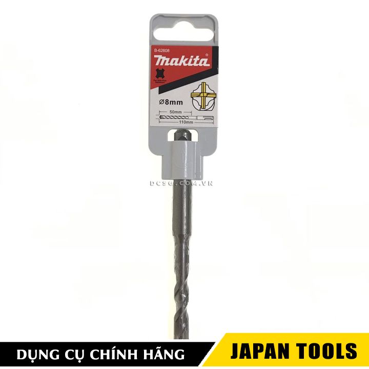 Mũi khoan 4 cạnh 8.0x110mm sds plus makita b-62608 | japan tools