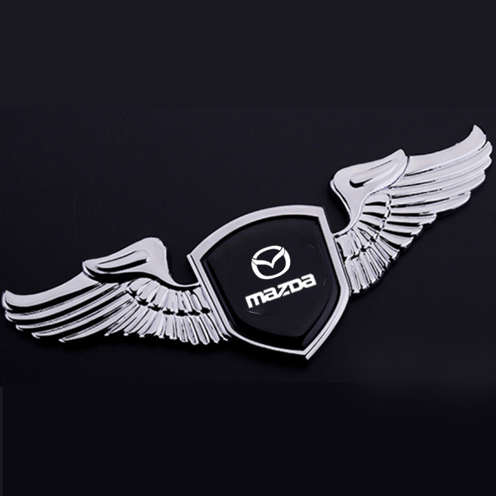 [HCM]Logo đôi cánh dán capo xe ô tô cao cấp (Mazda)