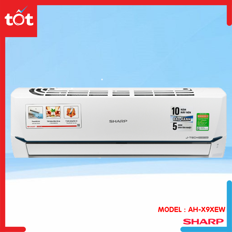 Bảng giá Máy lạnh Sharp Inverter 1 HP AH-X9XEW