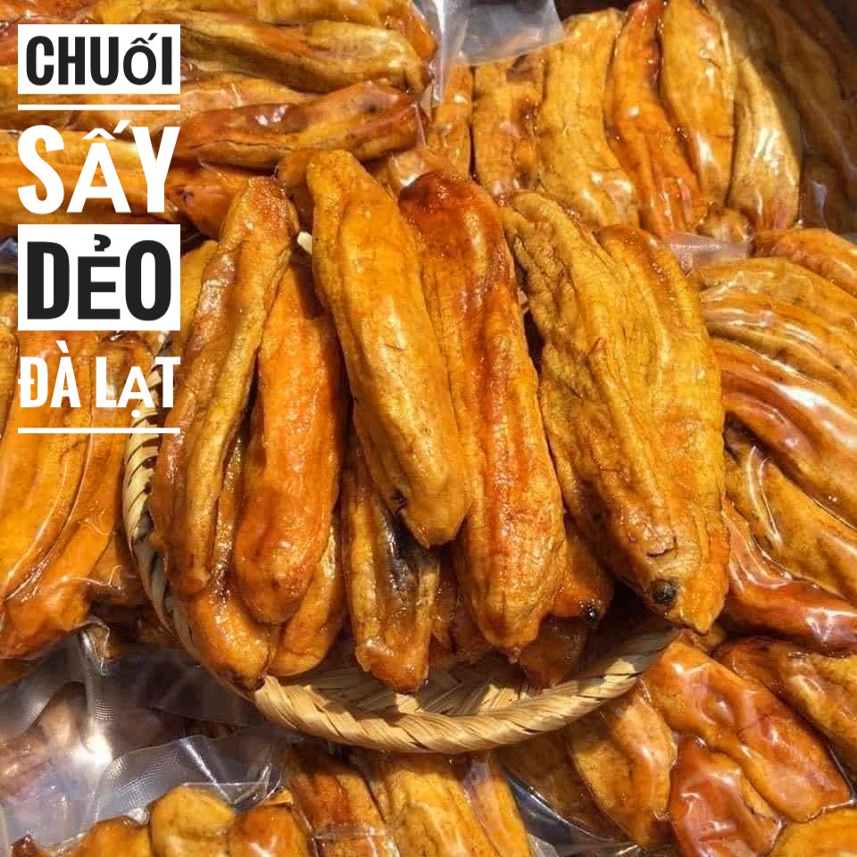 Chuối sấy dẻo {Khối lượng tịnh, không tính bao bì}