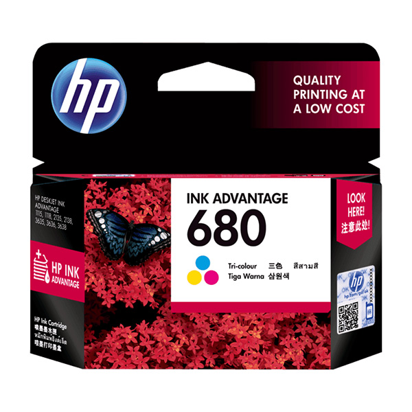 Mực hộp máy in phun HP 680 Tri-color