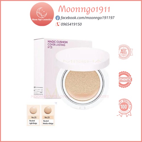 Phấn Nước Missha Magic Cushion Cover Lasting SPF50+/PA+++