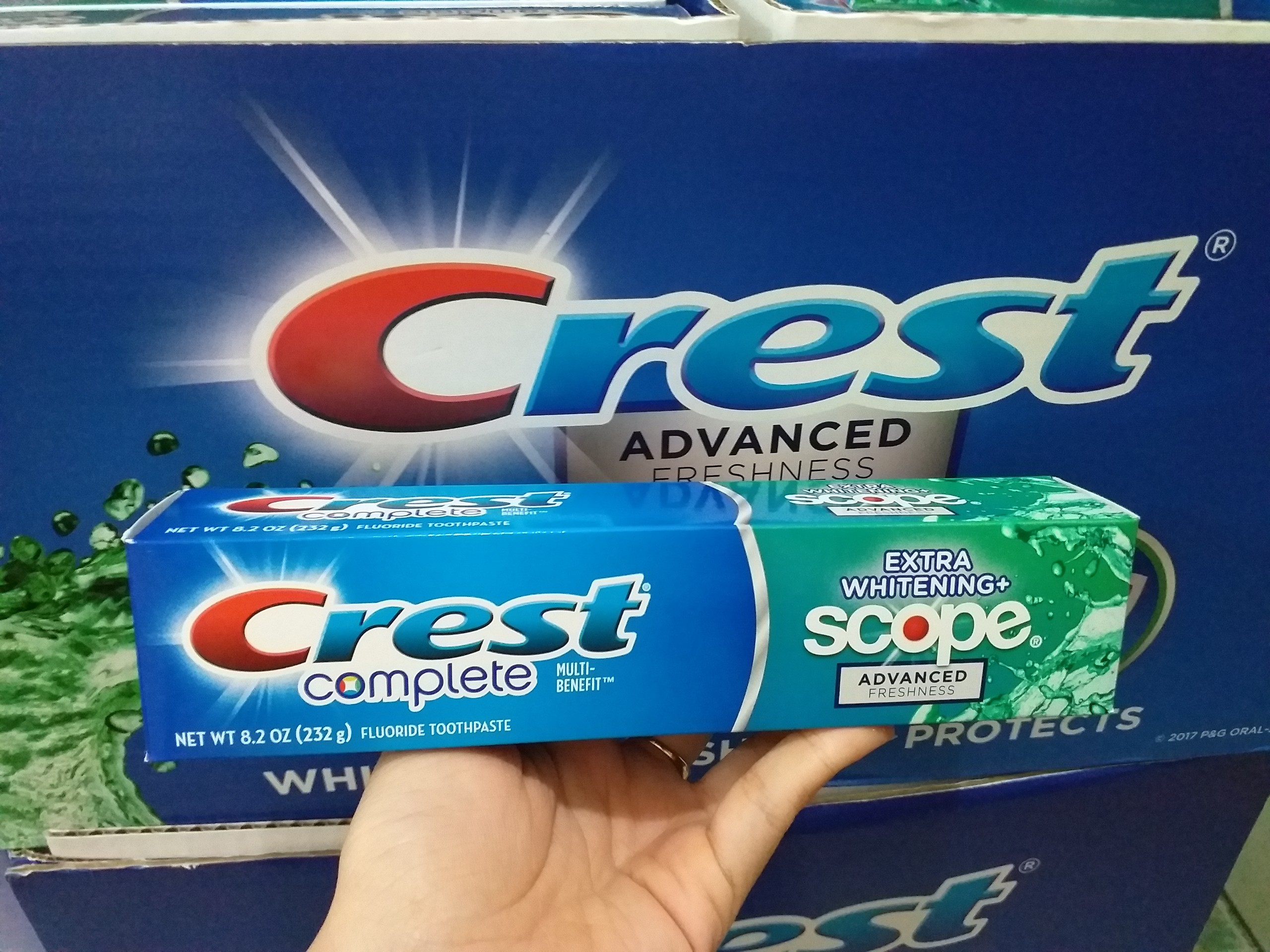 [HCM]COMBO 2 TUÝP KEM ĐÁNH RĂNG CREST EXTRA SCOPE 232G MỸ - Date 2025