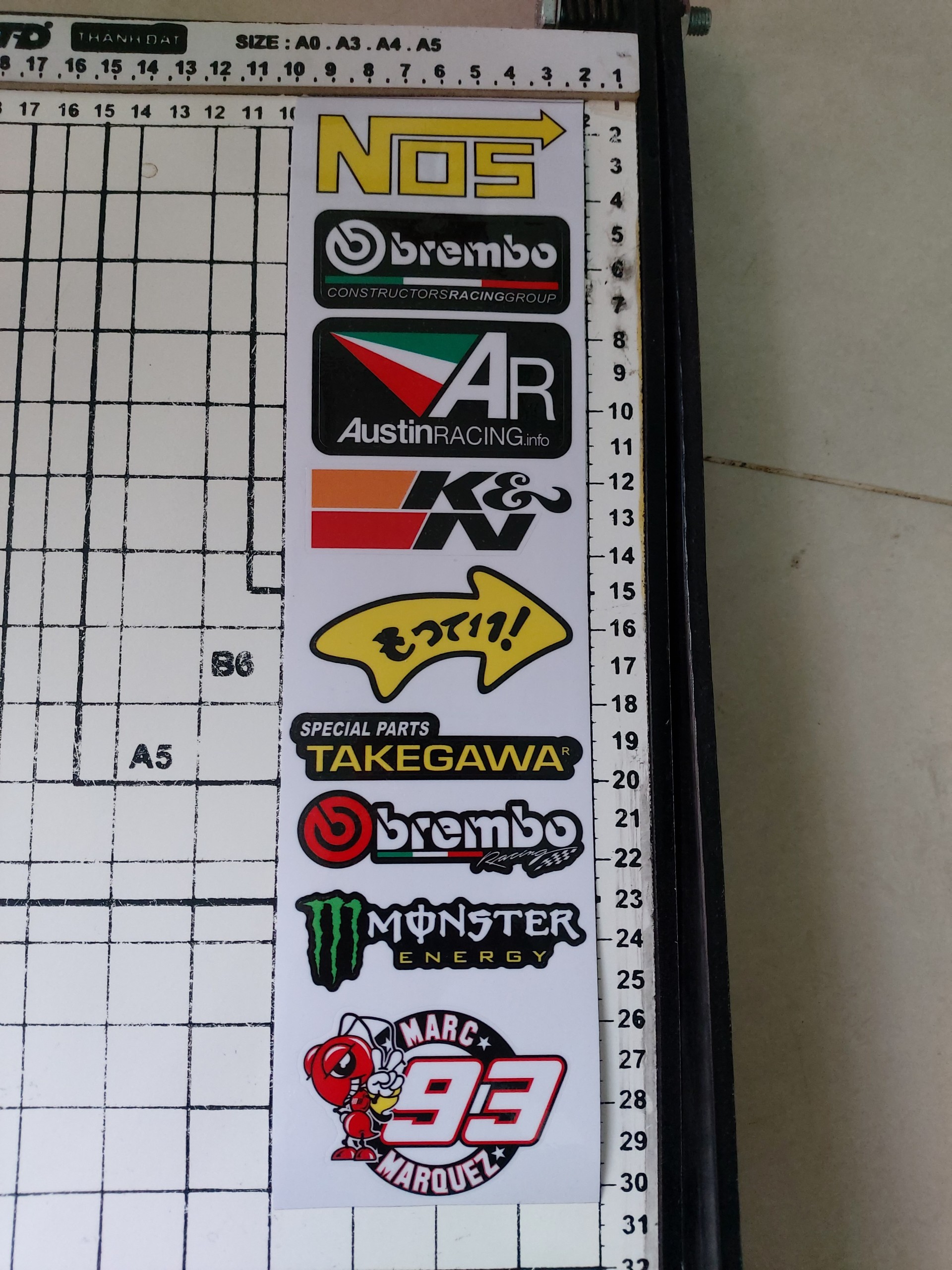 tem logo sticker dán trang trí xe máy trọn bộ