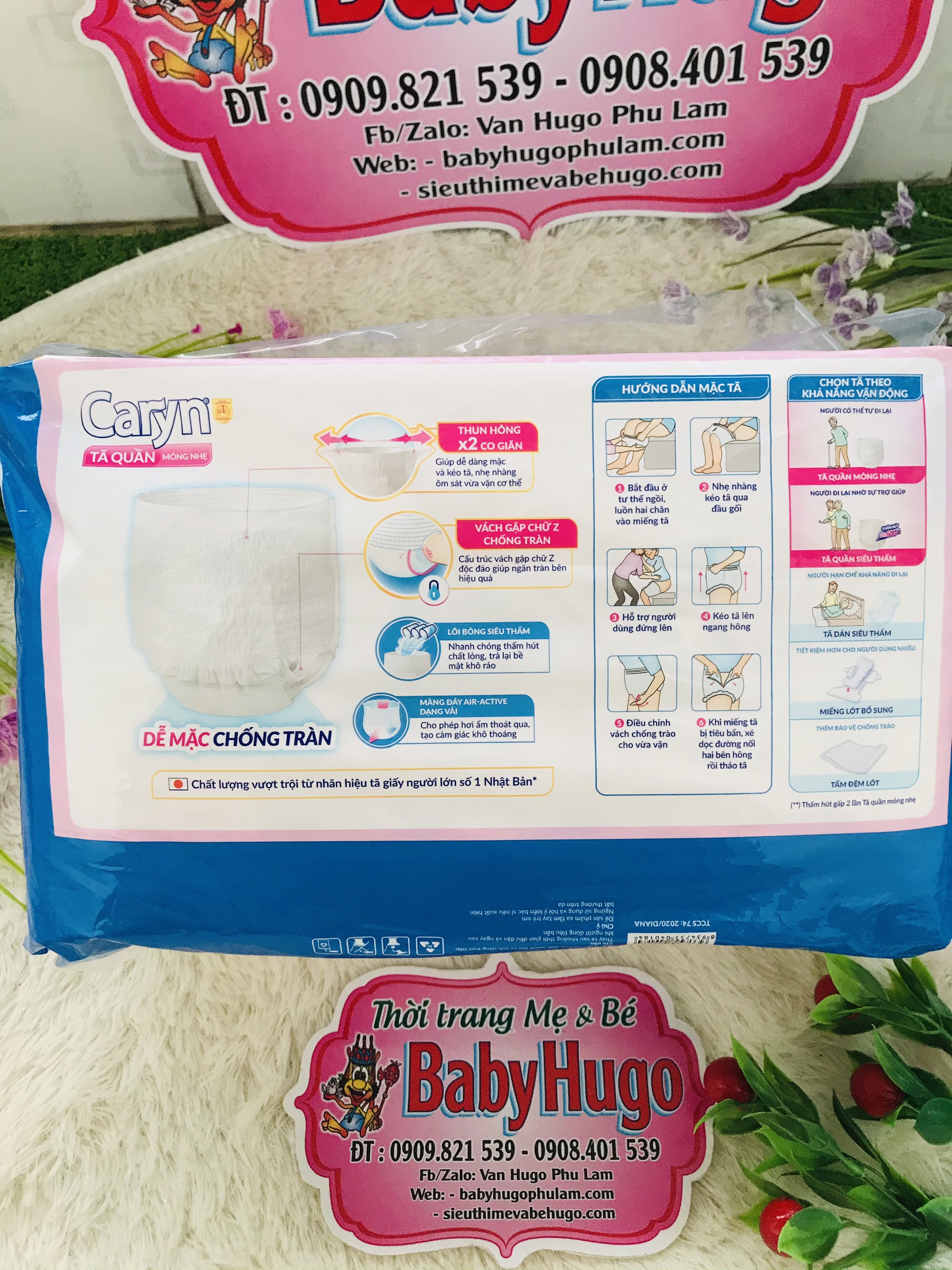 Tã Quần Người Lớn Caryn M16 / L14