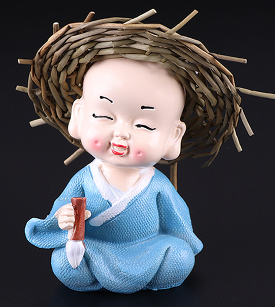 [HCM]Bộ 4 tượng đội nón rơm