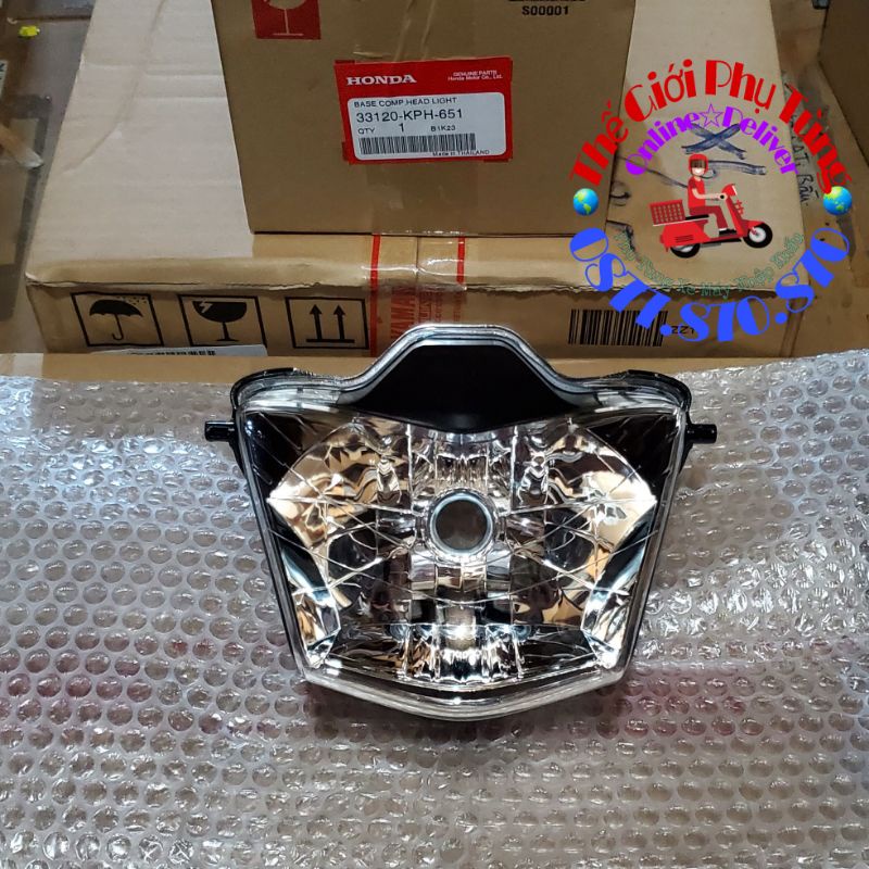 Đèn pha, chóa đèn trước future 2 zin honda thái lan 33120-kph-651