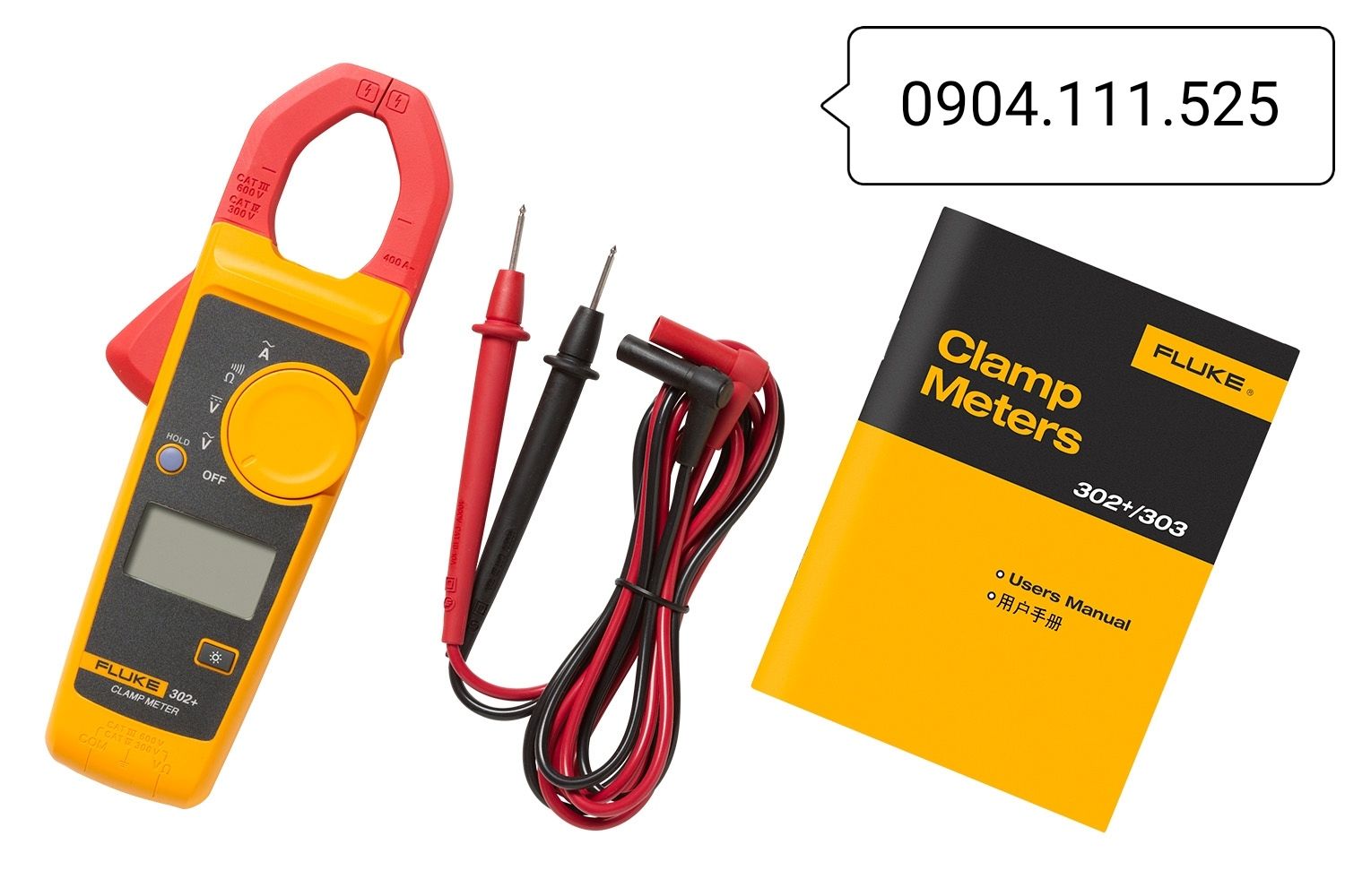 [HCM]Ampe kìm đo dòng AC FLUKE 302+ (400A)