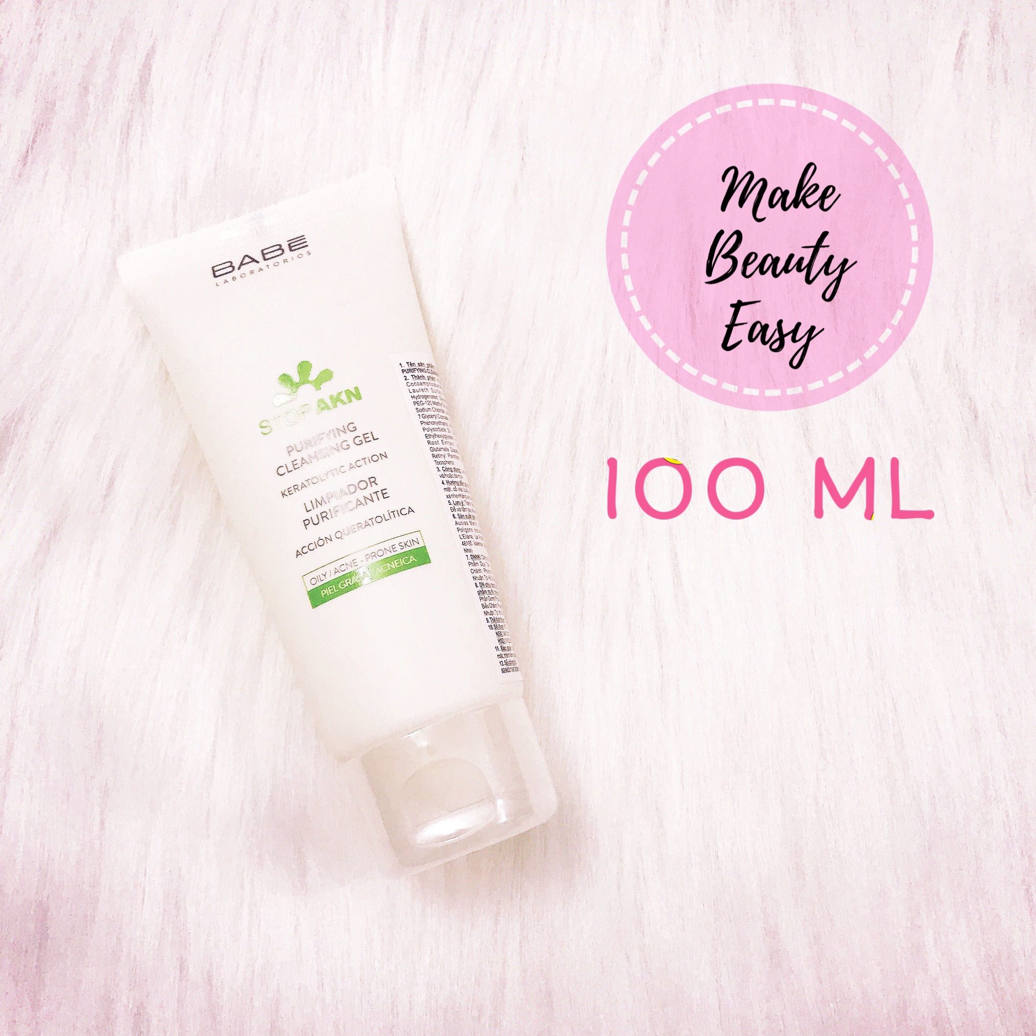 SỮA RỬA MẶT BABE STOP AKN PURIFYING CLEANSING GEL 100ml 200ml