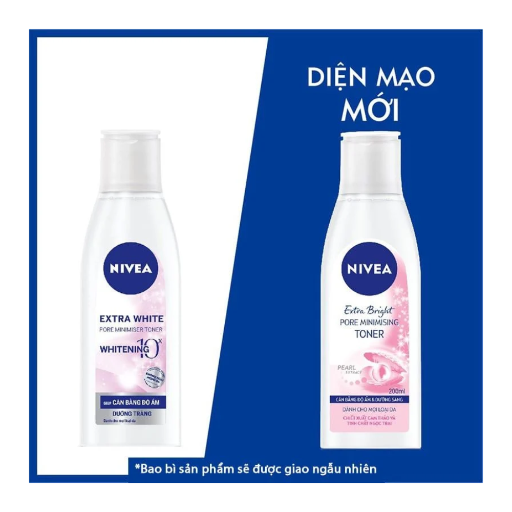 NIVEA Extra White / Bright Pore Minimiser Toner (200ml)